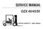 CLARK GEX 40,45,50 FORKLIFT (GEX450) SERVICE REPAIR MANUAL (SM889) PDF DOWNLOAD
