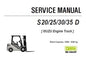 CLARK S 20/25/30/35 D FORKLIFT (ISUZU ENGINE TRUCK) SERVICE REPAIR MANUAL (SM1081) PDF DOWNLOAD