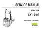 CLARK SX 12,16 STACKER SERVICE REPAIR MANUAL (SM944) PDF DOWNLOAD