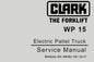 CLARK WP15 ELECTRIC PALLET TRUCK SERVICE REPAIR MANUAL PDF DOWNLOAD