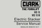 CLARK WS10 , WS10M ELECTRIC STACKER SERVICE REPAIR MANUAL PDF DOWNLOAD