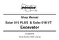 DAEWOO DOOSAN SOLAR 015 PLUS & SOLAR 018-VT EXCAVATOR SERVICE REPAIR SHOP MANUAL PDF DOWNLOAD