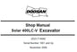 DAEWOO DOOSAN SOLAR 400LC-V EXCAVATOR SERVICE REPAIR SHOP MANUAL PDF DOWNLOAD