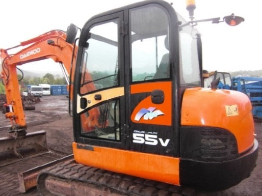 DAEWOO DOOSAN SOLAR 55-V PLUS EXCAVATOR SERVICE REPAIR SHOP MANUAL PDF DOWNLOAD