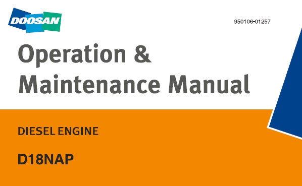 DOOSAN D18NAP DIESEL ENGINE OPERATION & MAINTENANCE MANUAL – AutoManualhub