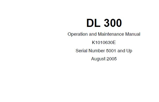 DOOSAN DL300 WHEEL LOADER OPERATION AND MAINTENANCE MANUAL PDF DOWNLOAD