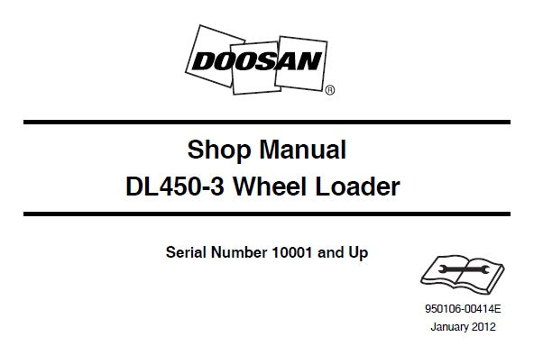 DOOSAN DL450-3 WHEEL LOADER SERVICE REPAIR SHOP MANUAL PDF DOWNLOAD