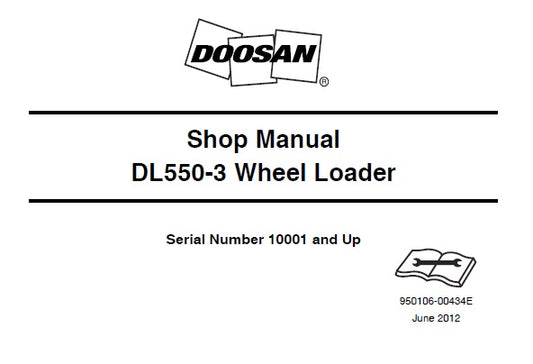 DOOSAN DL550-3 WHEEL LOADER SERVICE REPAIR SHOP MANUAL PDF DOWNLOAD