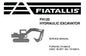 FIAT ALLIS FH120 HYDRAULIC EXCAVATOR SERVICE REPAIR MANUAL PDF DOWNLOAD