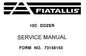 FIAT ALLIS 10C CRAWLER DOZER SERVICE REPAIR MANUAL PDF DOWNLOAD