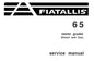 FIAT ALLIS 65 MOTOR GRADER SERVICE REPAIR MANUAL PDF DOWNLOAD