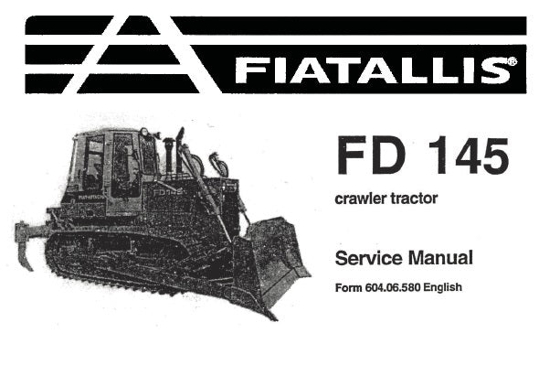 FIAT ALLIS FD145 CRAWLER TRACTOR SERVICE REPAIR MANUAL PDF DOWNLOAD