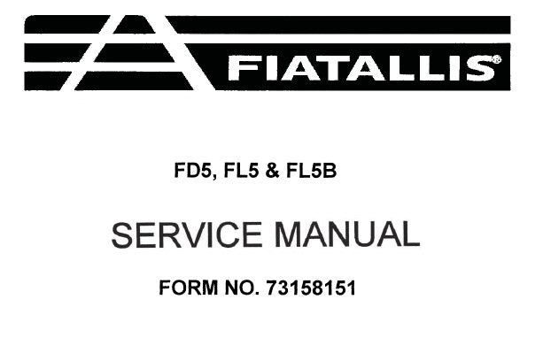 FIAT ALLIS FD5, FL5, FL5B CRAWLER DOZER SERVICE REPAIR MANUAL PDF DOWNLOAD