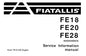 FIAT ALLIS FE18, FE20, FE28 EXCAVATORS SERVICE INFORMATION MANUAL PDF DOWNLOAD