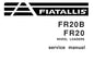 FIATALLIS FR20B , FR20 WHEEL LOADERS SERVICE REPAIR MANUAL PDF DOWNLOAD