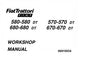 FIAT TRATTORI 570, 570DT, 580, 580DT, 670, 670DT, 680, 680DT TRACTORS SERVICE REPAIR MANUAL PDF DOWNLOAD