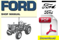 FORD 2000, 3000, 4000, 5000, 7000 SERIES TRACTOR SERVICE REPAIR SHOP MANUAL