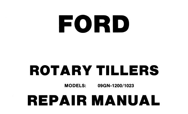 FORD 3HP 5HP CHAIN DRIVE ROTARY TILLER SERVICE REPAIR MANUAL PDF DOWNLOAD