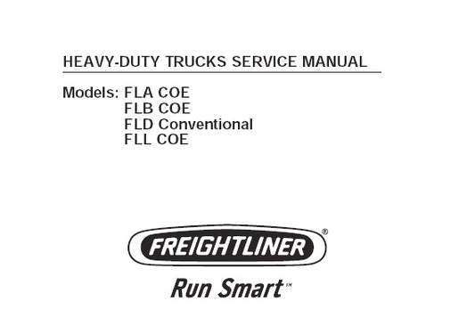 FREIGHTLINER FLA, FLB, FLD, FLL HEAVY DUTY TRUCKS WORKSHOP SERVICE REPAIR MANUAL PDF DOWNLOAD