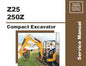 GEHL Z25,250Z COMPACT EXCAVATORS SERVICE REPAIR MANUAL