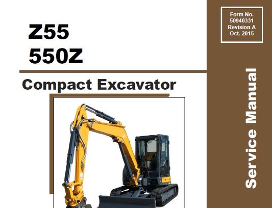 GEHL Z55,550Z COMPACT EXCAVATORS SERVICE REPAIR MANUAL PDF DOWNLOAD