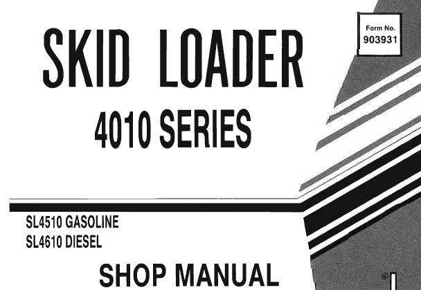 GEHL SL4510, SL4610 SKID LOADER (4010 SERIES) SERVICE REPAIR MANUAL PDF DOWNLOAD