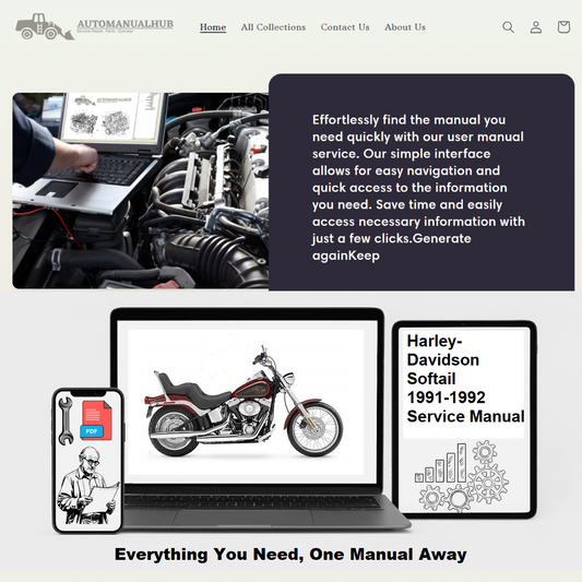 Harley-Davidson Softail 1991-1992 Service Manual