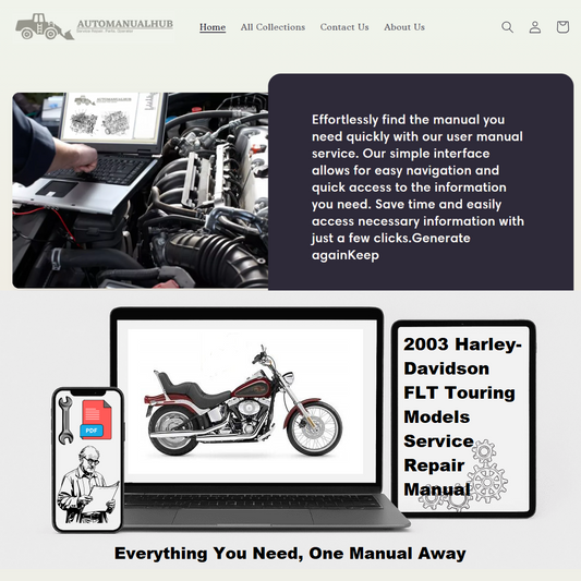 2003 Harley-Davidson FLT Touring Models Service Repair Manual﻿ | PDF Download & Repair Info