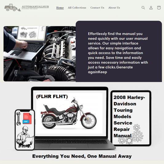 2008 Harley-Davidson Touring Models Service Repair Manual﻿ (FLHR FLHT) | PDF Download