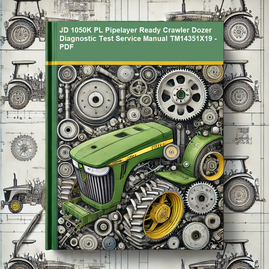 John Deere 1050K PL Pipelayer Ready Crawler Dozer Diagnostic Test Service Manual