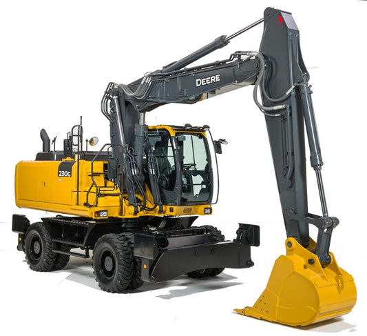 John Deere 230GW Wheeled Excavator Operation, Maintenance & Diagnostic Test Service Manual TM13249X19 - PDF