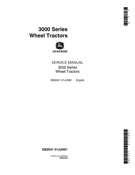 John Deere 3010 Wheel Tractor Technical Service Repair Manual SM2041 - PDF