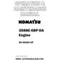 Komatsu 3D88E-6BP-DA Engine Operation & Maintenance Manual SN 06564-UP - PDF