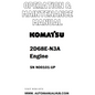 Komatsu 2D68E-N3A Engine Operation & Maintenance Manual SN N00101-UP - PDF