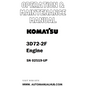 Komatsu 3D72-2F Engine Operation & Maintenance Manual SN 02519-UP - PDF