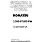 Komatsu 1006-6TLR2-PW Operation & Maintenance Manual SN U544620W-UP - PDF
