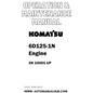 Komatsu 6D125-1N Engine Operation & Maintenance Manual SN 10001-UP - PDF