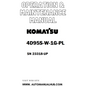 Komatsu 4D95S-W-1G-PL Operation & Maintenance Manual SN 23318-UP - PDF