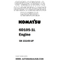 Komatsu 6D105-1L Engine Operation & Maintenance Manual SN 15149-UP - PDF