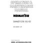 Komatsu SAA6D125E-5G-02 Operation & Maintenance Manual SN 560001-UP PDF