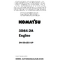 Komatsu 3D84-2A Engine Operation & Maintenance Manual SN 00103-UP - PDF