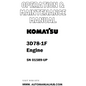 Komatsu 3D78-1F Engine Operation & Maintenance Manual SN 01589-UP - PDF