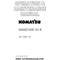 Komatsu SAA6D140E-3G-8 Operation & Maintenance Manual SN 110001-UP PDF