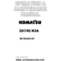 Komatsu 3D74E-N3A Operation & Maintenance Manual SN 00102-UP - PDF