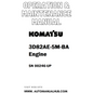 Komatsu 3D82AE-5M-BA Engine Operation & Maintenance Manual SN 00246-UP - PDF