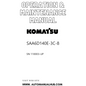 Komatsu SAA6D140E-3C-8 Operation & Maintenance Manual SN 110003-UP PDF 