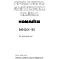 Komatsu S6D102E-1EE Operation & Maintenance Manual SN 30379242-UP PDF 