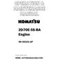 Komatsu 2D70E-5S-BA Engine Operation & Maintenance Manual SN 00101-UP - PDF