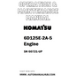 Komatsu 6D125E-2A-5 Engine Operation & Maintenance Manual SN 60721-UP - PDF