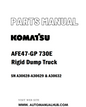 Komatsu AFE47-GP 730E Rigid Dump Truck Parts Manual SN A30628-A30629 & A30632 - PDF 